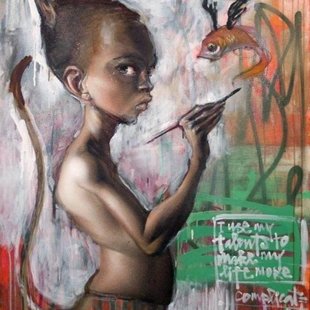 Herakut - known graffiti artists