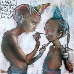 Herakut - known graffiti artists