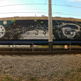 Street artist Pasha 183, "Russian Banksy"