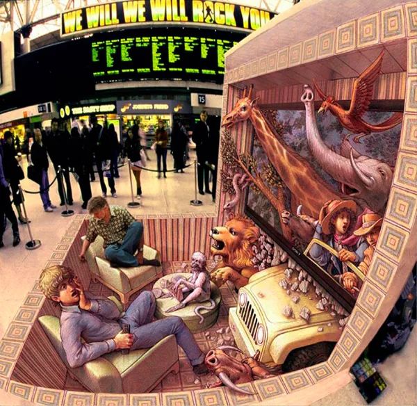 Anamorphic pictures of Kurt Wenner