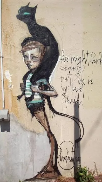 Herakut - known graffiti artists